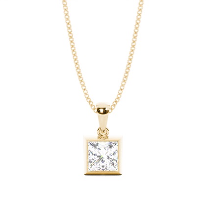 Princess Cut Diamond Pendants