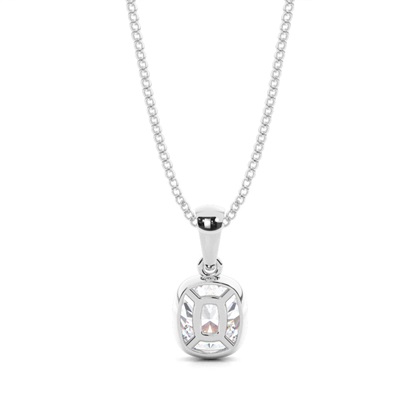 Beze-Einstellung Moissanit-Solitaire-Anhänger