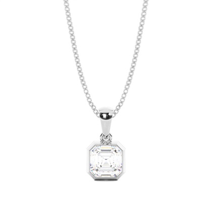 Bezel Setting Diamond Solitaire Pendant