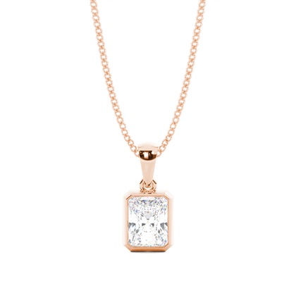 Radiant Rose Gold Diamond Necklaces and Diamond Pendants