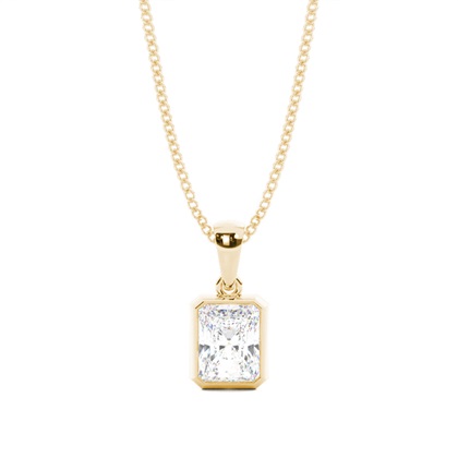 Radiant Yellow Gold Diamond Necklaces and Diamond Pendants