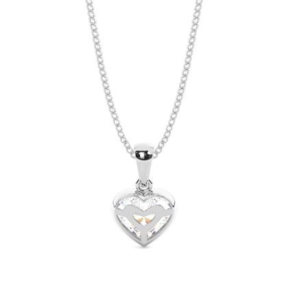 Beze-Einstellung Diamant-Solitaire-Anhänger