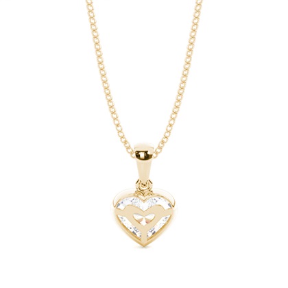 Beze-Einstellung Diamant-Solitaire-Anhänger