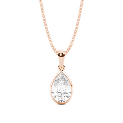 Pear Diamond Pendants