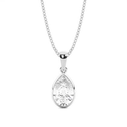 Pear Diamond Pendants