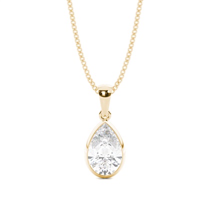 Pear Diamond Pendants