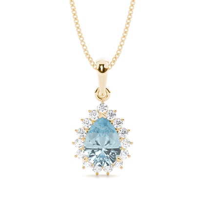 Yellow Gold Diamond Pendants & Necklaces