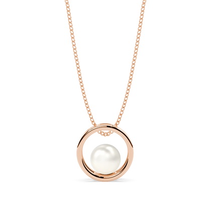 Perlenanhänger in einer Spannfassung