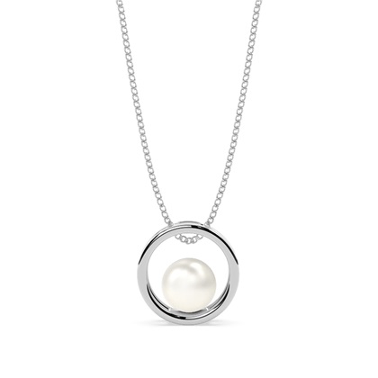 Perlenanhänger in einer Spannfassung