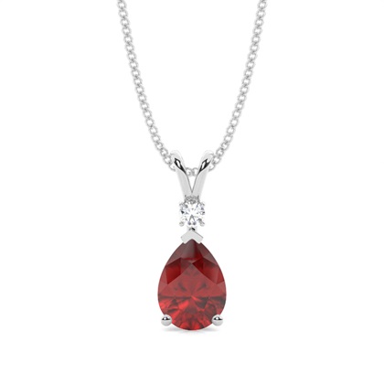 Pear Diamond Pendants