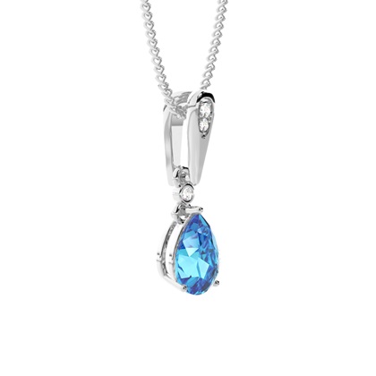 Pear Cut Diamond Pendant Necklaces