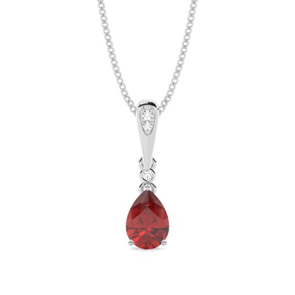 Pear Diamond Pendants