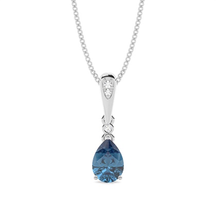 Pear Diamond Pendants