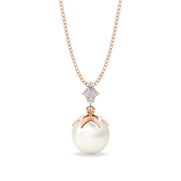 Tension Setting Pearl Pendant
