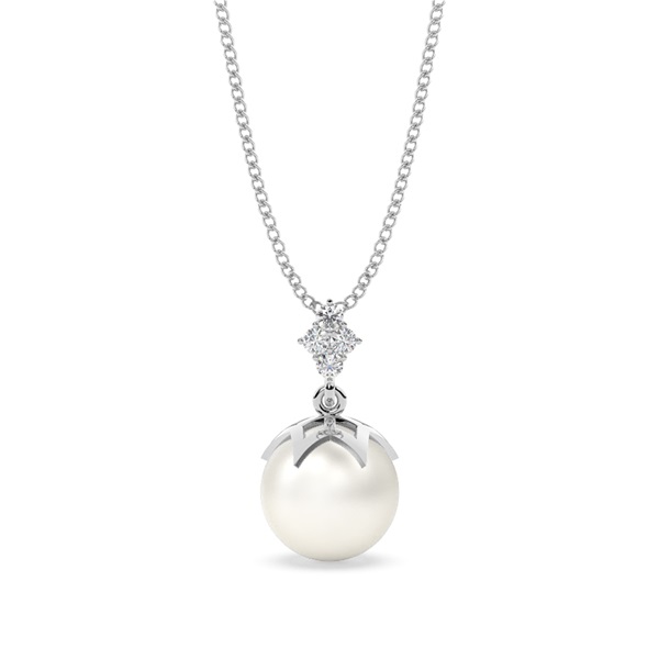 Tension Setting Pearl Pendant