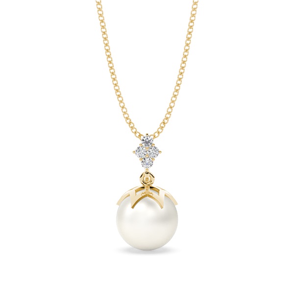 Tension Setting Pearl Pendant