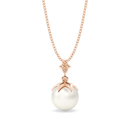 Perlenanhänger in einer Spannfassung