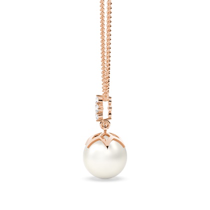 Perlenanhänger in einer Spannfassung