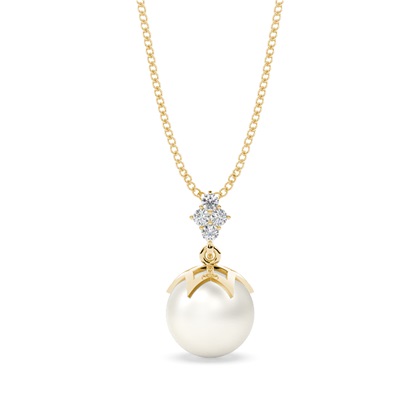 Tension Setting Pearl Pendant