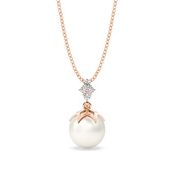 Tension Setting Pearl Pendant