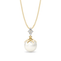 Tension Setting Pearl Pendant