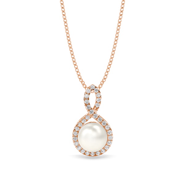 Tension Setting Pearl Pendant