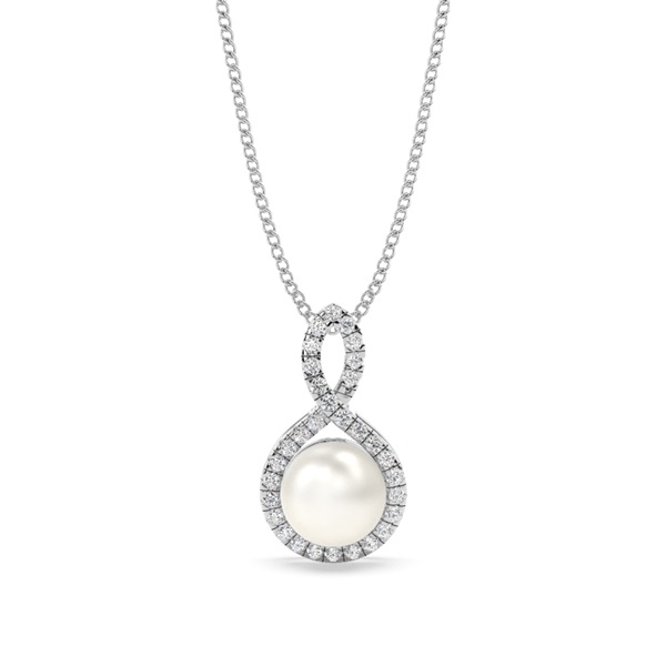 Tension Setting Pearl Pendant