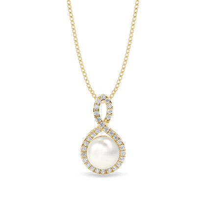 Tension Setting Pearl Pendant