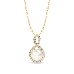 Tension Setting Pearl Pendant