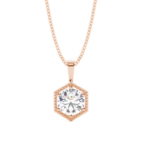 Prong Setting Diamond Solitaire Pendant