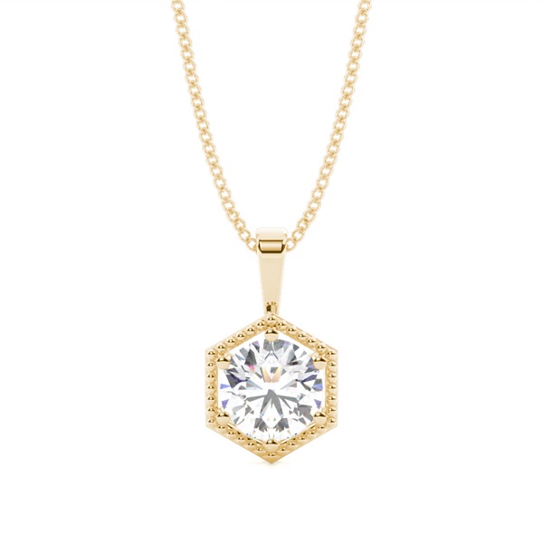 Prong Setting Diamond Solitaire Pendant