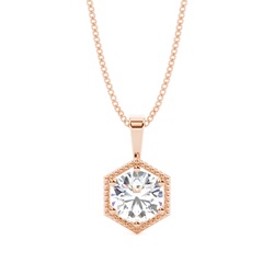 Prong Setting Diamond Solitaire Pendant