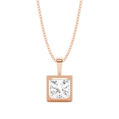 Prong Setting Diamond Solitaire Pendant