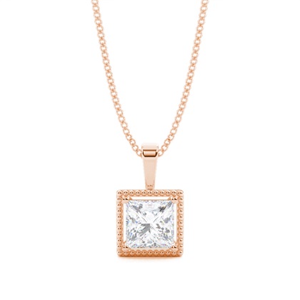 Prong Setting Moissanite Solitaire Pendant