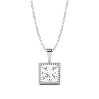 Prong Setting Diamond Solitaire Pendant