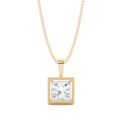 Prong Setting Moissanite Solitaire Pendant