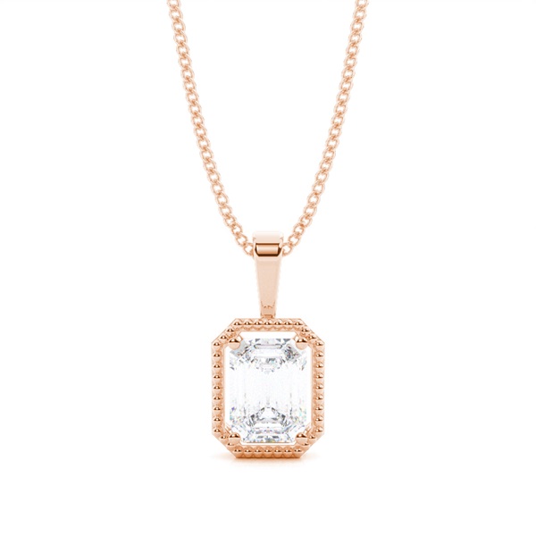 Prong Setting Moissanite Solitaire Pendant