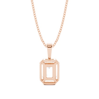 Prong-Einstellung Diamant Solitaire Anhänger