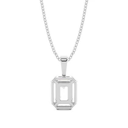 Prong-Einstellung Diamant Solitaire Anhänger