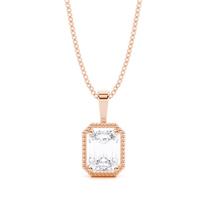 Prong Setting Moissanite Solitaire Pendant