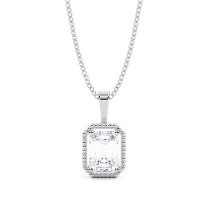 Prong Setting Moissanite Solitaire Pendant