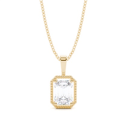 Prong Setting Moissanite Solitaire Pendant