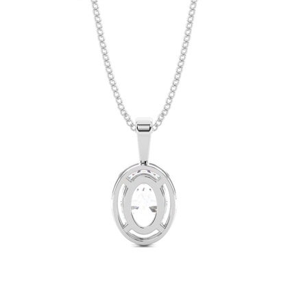 Prong-Einstellung Diamant Solitaire Anhänger