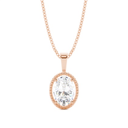 Prong Setting Diamond Solitaire Pendant