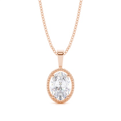 Prong Setting Moissanite Solitaire Pendant