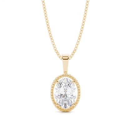 Prong Setting Moissanite Solitaire Pendant