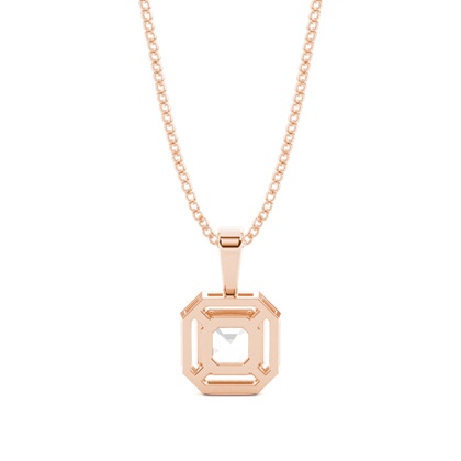 Prong-Einstellung Diamant Solitaire Anhänger