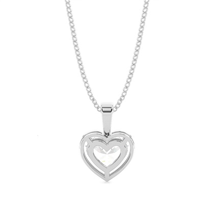 Prong-Einstellung Diamant Solitaire Anhänger