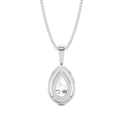 Prong-Einstellung Diamant Solitaire Anhänger