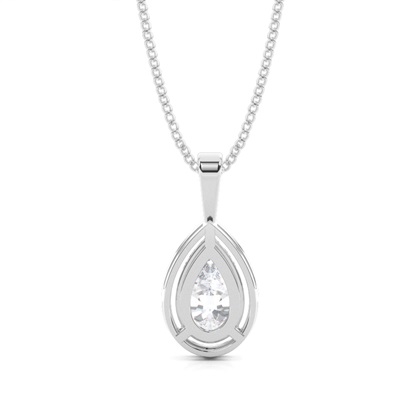 Prong-Einstellung Moissanit Solitaire Anhänger